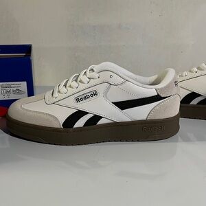 7.5 Women’s Reebok Forte Lounger Double Up/White/ White Sand / Gum Bottom Shoes